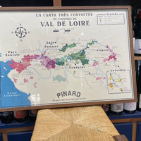 Map of the Loire Valley vineyards