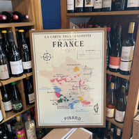 Karte der Weinberge Frankreichs