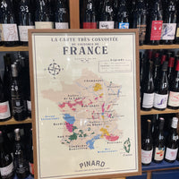 Karte der Weinberge Frankreichs